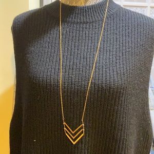Chevron boho necklace.